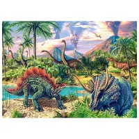 Puzzle 2D Castorland Dinosaur Volcanos 6+/ Numărul de piese: 120 photo 2