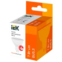 Bec LED IEK MR16 LLE-MR16-7-230-30-GU5 GU5.3/ 7 W/ 3000 K/ 630lm/ White photo 2
