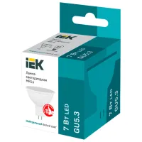 Bec LED IEK MR16 LLE-MR16-7-230-40-GU5 GU5.3/ 7 W/ 4000 K/ 630lm/ White photo 2