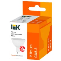 Bec LED IEK MR16 LLE-MR16-9-230-30-GU5 GU5.3/ 9 W/ 3000 K/ 810lm/ White photo 2