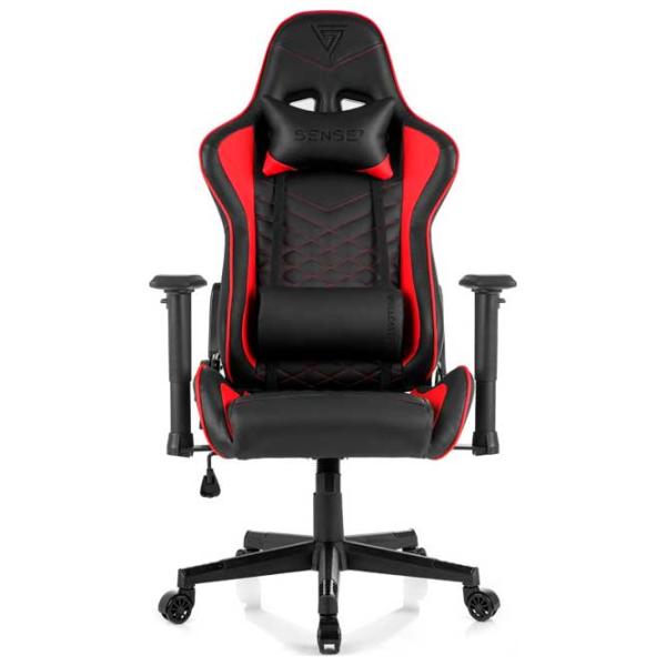 Scaun Gaming SENSE7 Spellcaster Red Black photo 2