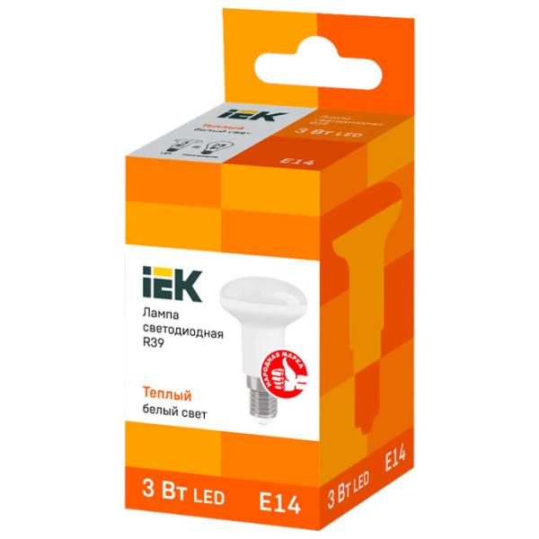 Лампочка светодиодная IEK R39 LLE-R39-3-230-30-E14 E14/ 3 Вт/ 3000 K/ 270лм/ Yellow photo 2 Лампочка светодиодная IEK R39 LLE-R39-3-230-30-E14 E14/ 3 Вт/ 3000 K/ 270лм/ Yellow photo 2