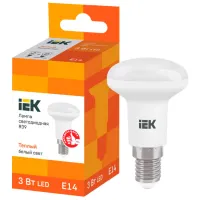 Bec LED IEK R39 LLE-R39-3-230-30-E14 E14/ 3 W/ 3000 K/ 270lm/ Yellow photo 3