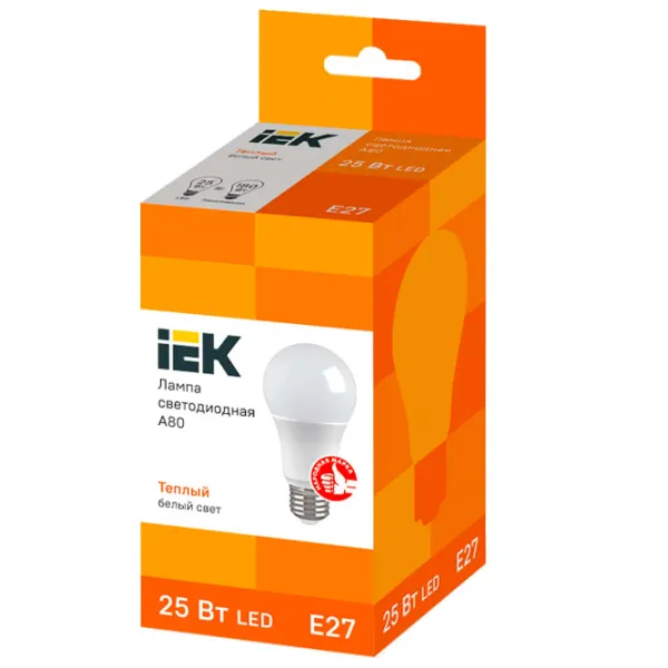 Bec LED IEK A80 LLE-A80-25-230-30-E27 E27/ 25 W/ 3000 K/ 2500lm/ Yellow photo 2