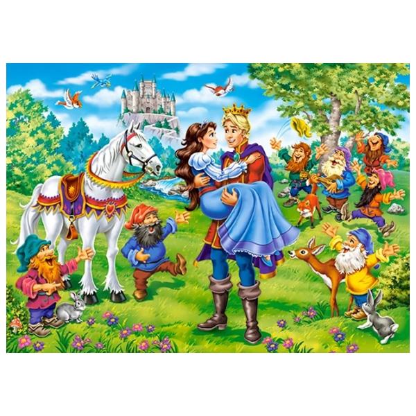 Puzzle 2D Castorland Snow White - Happy Ending 6+/ Numărul de piese: 120 photo 2