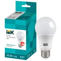 Лампочка светодиодная IEK A80 LLE-A80-25-230-40-E27 E27/ 25 Вт/ 4000 K/ 2500лм/ White photo 3