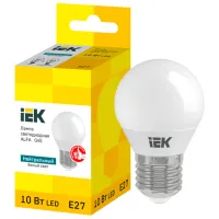 Bec LED IEK ALFA G45 LLA-G45-10-230-40-E27 E27/ 10 W/ 4000 K/ 900lm/ White photo 2