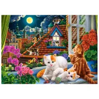 Puzzle 2D Castorland Kittens on the Roof 7+/ Numărul de piese: 180 photo 2