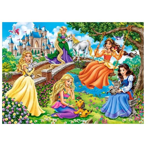 Puzzle 2D Castorland Princesses in Garden 7+/ Numărul de piese: 180 photo 2