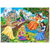 Puzzle 2D Castorland Princesses in Garden 7+/ Numărul de piese: 180 photo 2