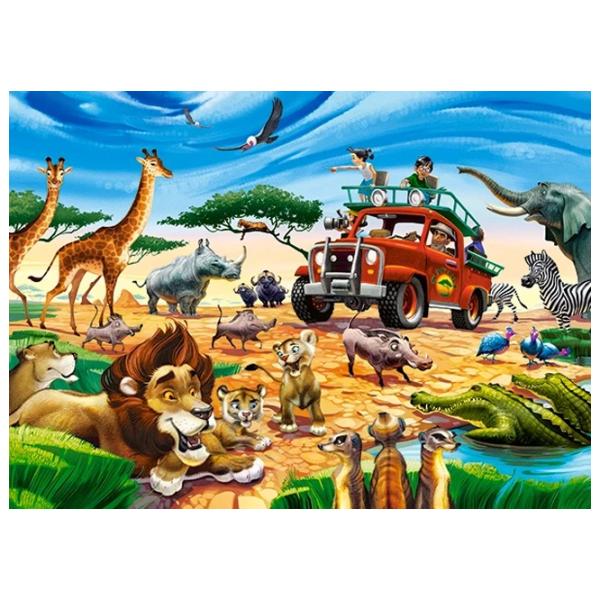 Puzzle 2D Castorland Safari Adventure 7+/ Numărul de piese: 180 photo 2