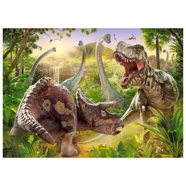 Puzzle 2D Castorland Dinosaur Battle 7+/ Numărul de piese: 180 photo 2