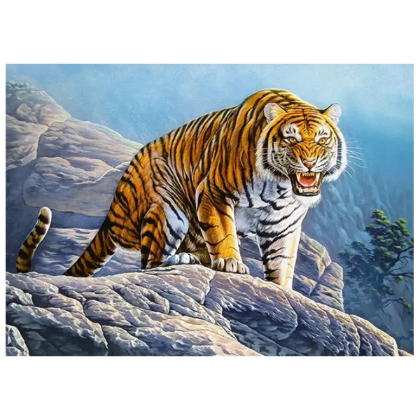 Puzzle 2D Castorland Tiger on the Rock 7+/ Numărul de piese: 180 photo 2