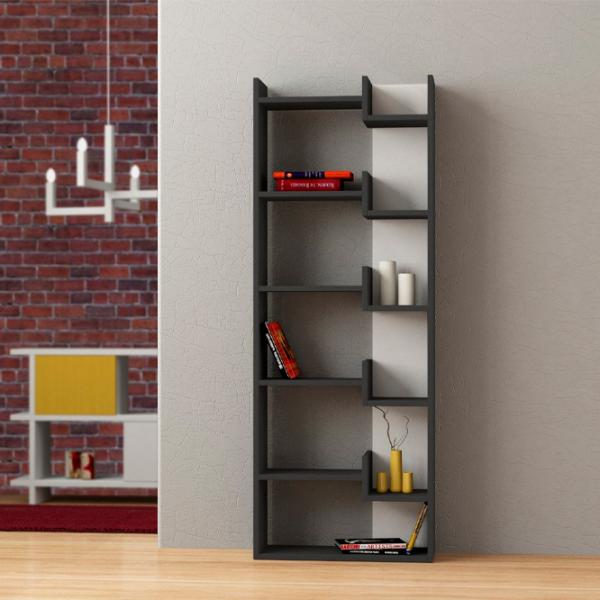 Стеллаж Showdeko Oppa 162см x 69см x 22см cm/ ЛДСП/ Anthracite photo 2