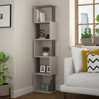 Стеллаж Showdeko Piri 161см x 35см x 30см cm/ ЛДСП/ Светлый мокко photo 2