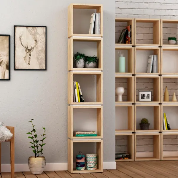 Стеллаж Showdeko Multi 167см x 32см x 22см cm/ ЛДСП/ Oak photo 2