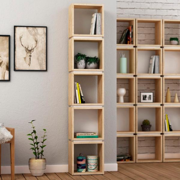 Стеллаж Showdeko Multi 167см x 32см x 22см cm/ ЛДСП/ Oak photo 2