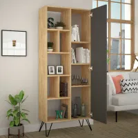 Стеллаж Showdeko Jedda 191см x 80.6см x 29.6см cm/ LPAL/ Oak photo 2