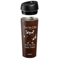 Термокружка Ardesto Coffee Time Raccoon Коричневый 0.45л photo 2
