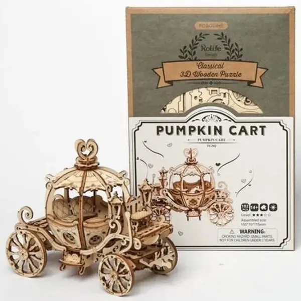 Puzzle 3D RoLife Pumpkin Carriage 14+/ Numărul de piese: 182 photo 2