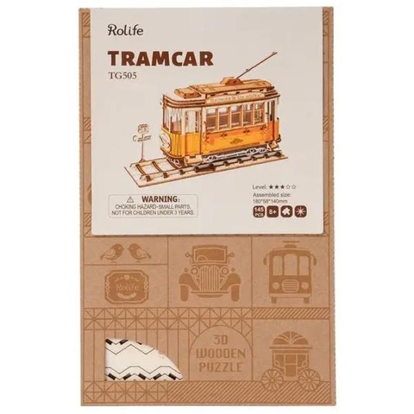 Puzzle 3D RoLife Tramcar 8+/ Numărul de piese: 145 photo 2