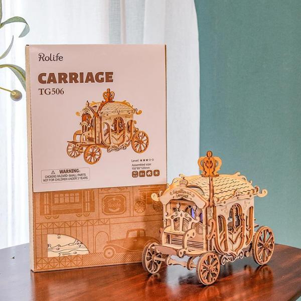 Puzzle 3D RoLife Classic Carriage 8+/ Numărul de piese: 92 photo 3