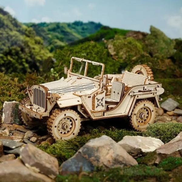 Пазл 3D ROBOTIME Army Jeep 14+/ Количество деталей: 369 photo 3