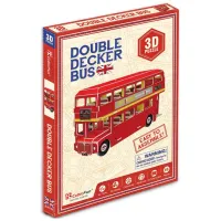 Puzzle 3D CubicFun Double Decker Bus 8+/ Numărul de piese: 66 photo 2
