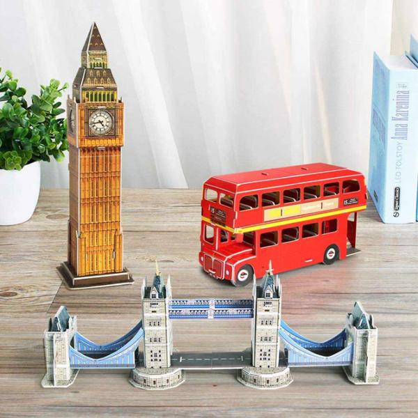 Пазл 3D CubicFun Double Decker Bus 8+/ Количество деталей: 66 photo 3