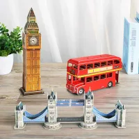 Puzzle 3D CubicFun Double Decker Bus 8+/ Numărul de piese: 66 photo 3