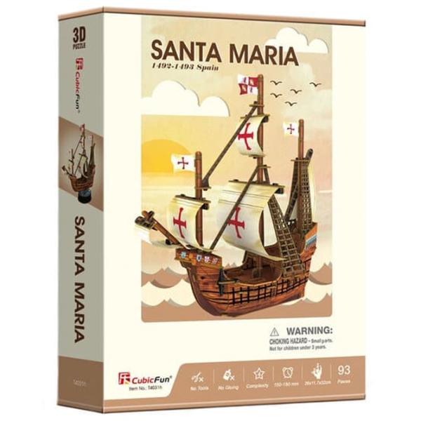 Пазл 3D CubicFun Santa Maria 8+/ Количество деталей: 93 photo 3