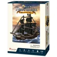 Puzzle 3D CubicFun Queen Anne's Revenge 6+/ Numărul de piese: 100 photo 3