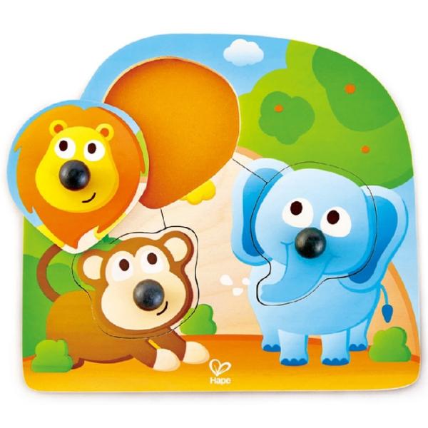 Пазл 2D Hape Big Nose Jungle 1+/ Количество деталей: 3 photo 2 Пазл 2D Hape Big Nose Jungle 1+/ Количество деталей: 3 photo 2