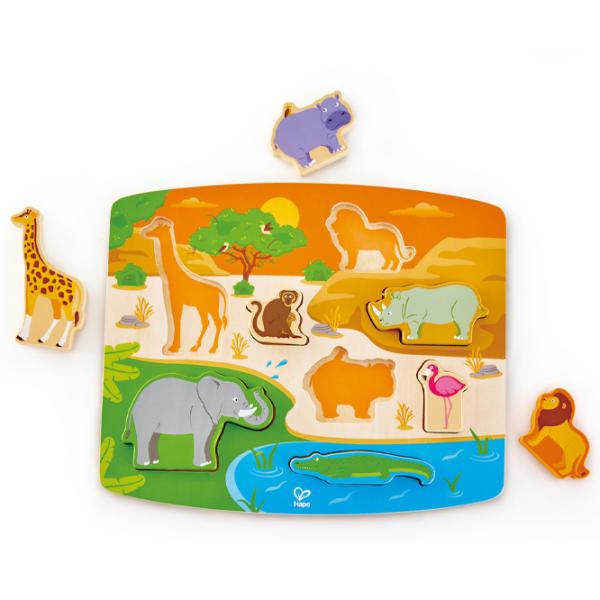 Пазл 2D Hape Wild Animal 2+/ Количество деталей: 8 photo 2 Пазл 2D Hape Wild Animal 2+/ Количество деталей: 8 photo 2