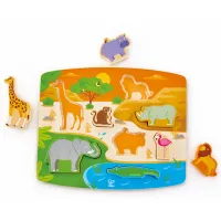 Пазл 2D Hape Wild Animal 2+/ Количество деталей: 8 photo 2