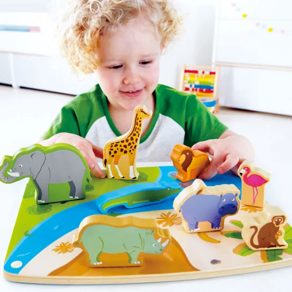 Пазл 2D Hape Wild Animal 2+/ Количество деталей: 8 photo 3 Пазл 2D Hape Wild Animal 2+/ Количество деталей: 8 photo 3
