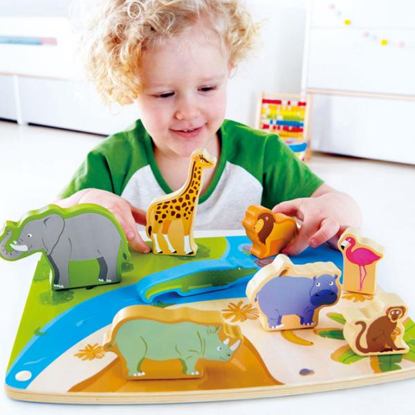 Пазл 2D Hape Wild Animal 2+/ Количество деталей: 8 photo 3 Пазл 2D Hape Wild Animal 2+/ Количество деталей: 8 photo 3