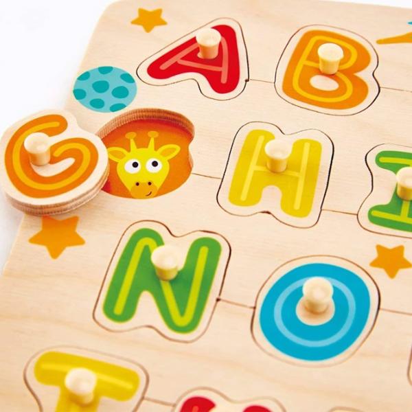 Пазл 2D Hape Alphabet Peg 3+/ Количество деталей: 27 photo 3