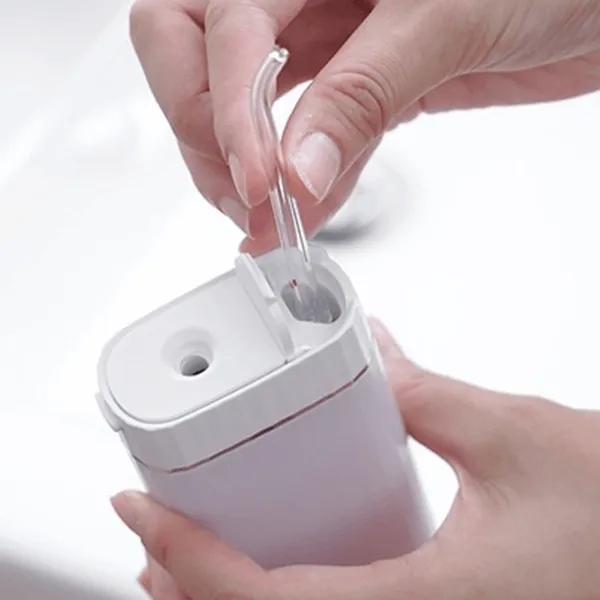 Irigator bucal Aquapick AQ-208 Cu apă sub presiune/ White photo 2