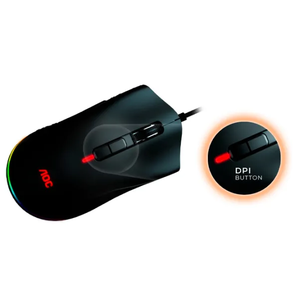 Mouse AOC GM530B USB/ Black photo 5