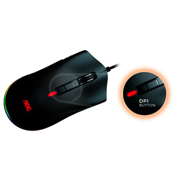 Mouse AOC GM530B USB/ Black photo 5