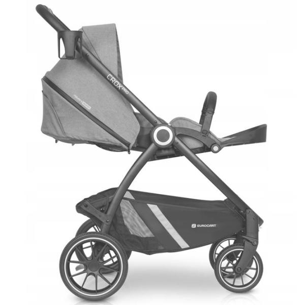 Cărucior pentru copil Euro-Cart Crox Pro 2 in 1 22450-1/ Dark Gray photo 5