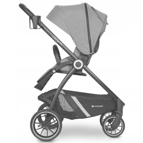 Cărucior pentru copil Euro-Cart Crox Pro 2 in 1 22450-1/ Dark Gray photo 6