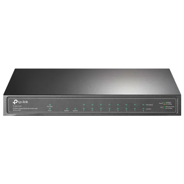 Switch TP-Link TL-SG1210P Black photo 3 Switch TP-Link TL-SG1210P Black photo 3