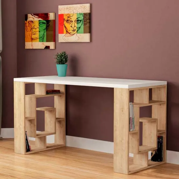 Masă de birou Showdeko Labirent PAL/ Oak photo 2