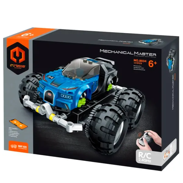 Конструктор с радиоуправлением XTech Off-Road Monster Truck Автомобиль/ Синий photo 3