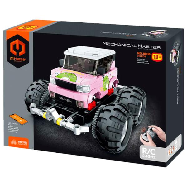 Constructor cu telecomandă XTech Off-Road Monster Truck Mașină/ Pink photo 3