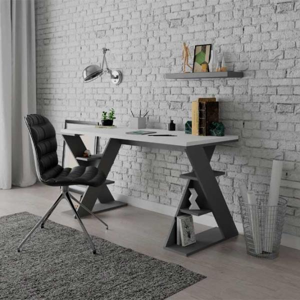 Masă de birou Showdeko Papillon PAL/ Anthracite photo 2