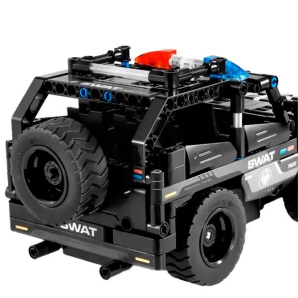 Конструктор с радиоуправлением XTech 2 in 1 Police Car Автомобиль/ Черный photo 4 Конструктор с радиоуправлением XTech 2 in 1 Police Car Автомобиль/ Черный photo 4