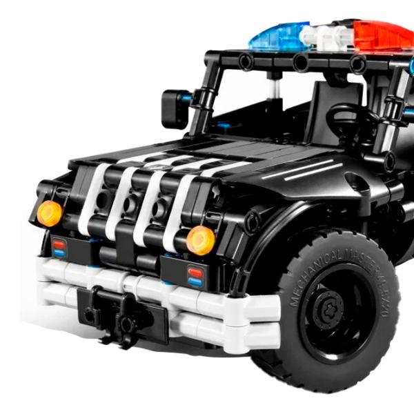 Конструктор с радиоуправлением XTech 2 in 1 Police Car Автомобиль/ Черный photo 5 Конструктор с радиоуправлением XTech 2 in 1 Police Car Автомобиль/ Черный photo 5